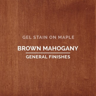 brown mahogany on maple