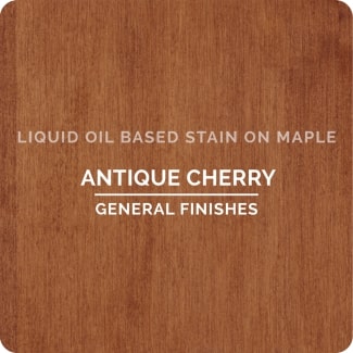 antique cherry on maple