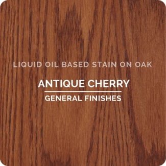 antique cherry on oak
