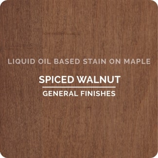 spiced walnut on maple