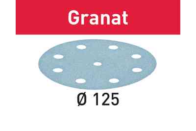 Abrasive sheet Granat STF D125-8 P40 GR-10