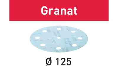 Abrasive sheet Granat STF D125-8 P800 GR-50