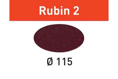 Abrasive sheet Rubin 2 STF D115 P100 RU2-50