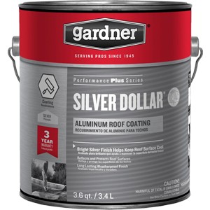 Silver Dollar Fibered Aluminum Roof Coating