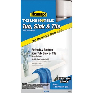 White Tough As Tile Tub Sink Part Epoxy Spray On Finish