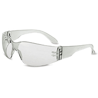 CLEAR LENS PLASTIC SAFETY GLASSES