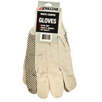 PACOA WHITE COTTON PVC-DOTTED GLOVES