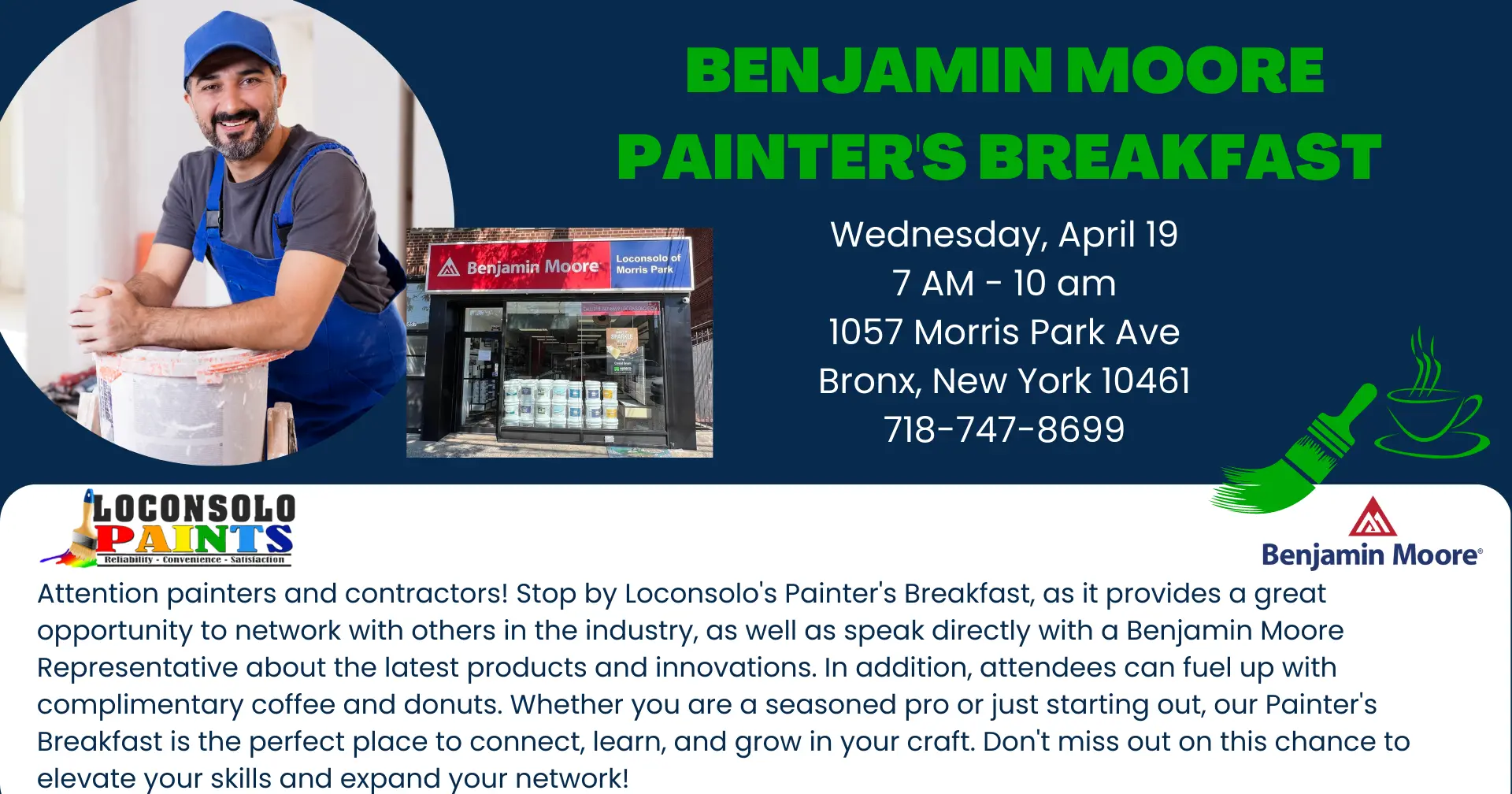 loconsolo paints painter's breakfast