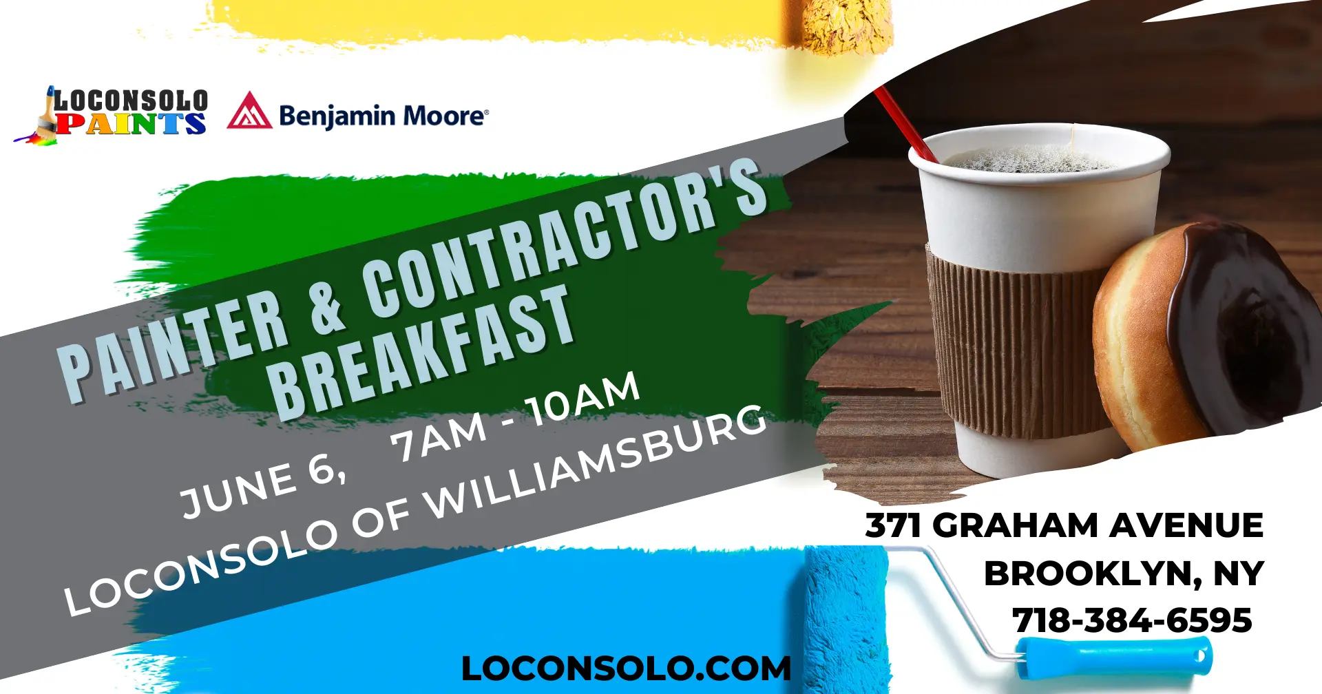 Painter and Contractors Breakfast June 6 Graham Ave