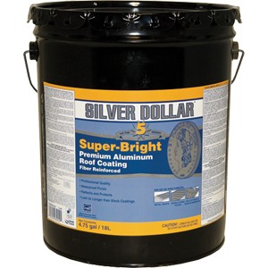 Silver Dollar Premium Fibered Aluminum Roof Coating