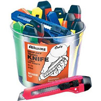 7-POINT BREAK-AWAY KNIVE 25 PACK BUCKET