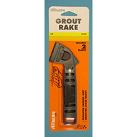 ALLWAY GROUT RAKE WITH CARBIDE GRIT BLADE