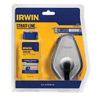 IRWIN STRAIT-LINE CLASSIC CHALK REEL WITH BLUE CHALK