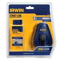 IRWIN STRAIT-LINE SPEEDLINE CHALK REEL WITH BLUE CHALK