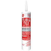 GE 100% SILICONE I KITCHEN & BATH WATERPROOF CAULK