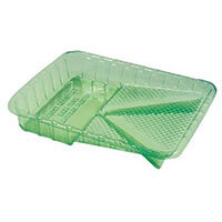 GREEN PLASTIC ECONOMY PAINT ROLLER TRAY