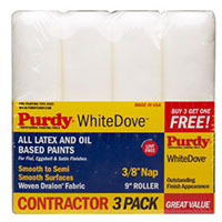 PURDY WHITE DOVE PAINT ROLLER REFILL BONUS 4-PACK