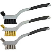 G-FORCE 3 PC MINI WIRE BRUSH SET SOFT GRIP