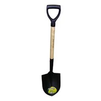 ECO-TOUGH DIY ROUND POINT SHOVEL WOOD D-HANDLE