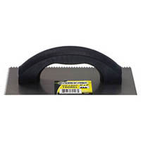 G-FORCE 3/16″ V-NOTCHED TROWEL  WITH PLASTIC HAND GRIP