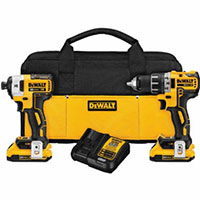 DEWALT 20V MAX XR CORDLESS COMPACT DRILL/DRIVER & IMPACT DRIVER TOOL COMBO KIT