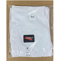 ALLPRO Painters Pants White 100% Cotton Double Knee
