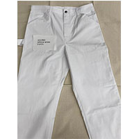ALLPRO Painters Pants White 100% Cotton Single Knee