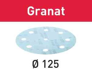 Abrasive sheet Granat STF D125-8 P180 GR-100