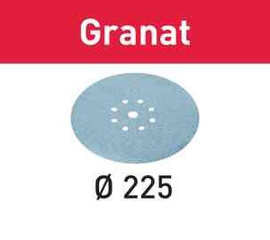 Abrasive sheet Granat STF D225-8 P60 GR-25