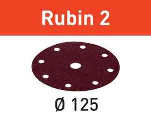 Abrasive sheet Rubin 2 STF D125-8 P80 RU2-10