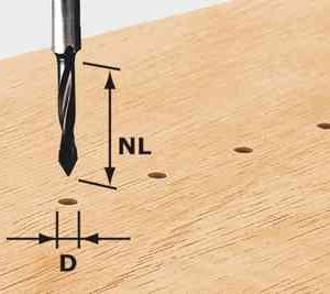 Dowel Drill Bit HW S8 D10-30 Z