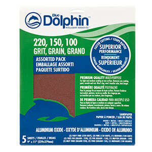 BLUE DOLPHIN EMERY CLOTH SANDING SHEET
