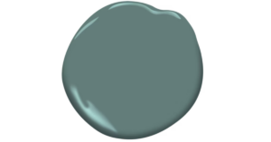 Caribbean Teal paint blotch