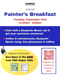 Williamsburg Painter's Breakfast IN-STORE SIGN