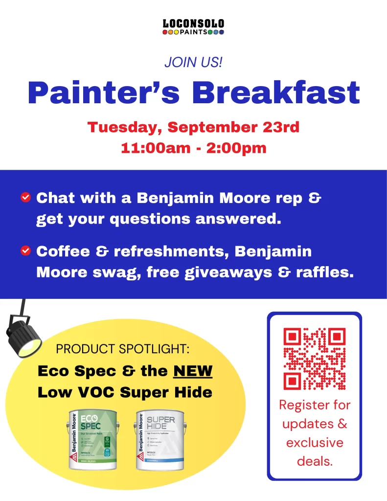 Williamsburg Painter's Breakfast IN-STORE SIGN