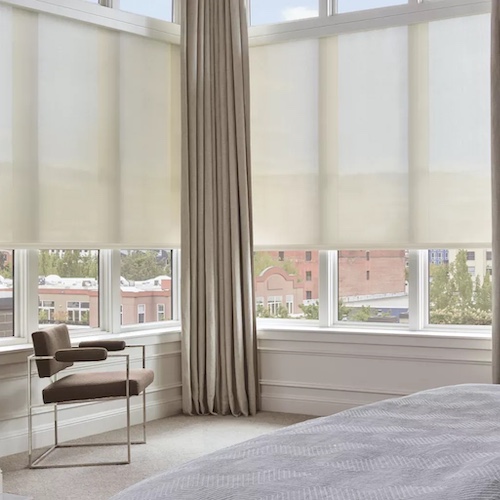 bedroom hunter douglas solar shades
