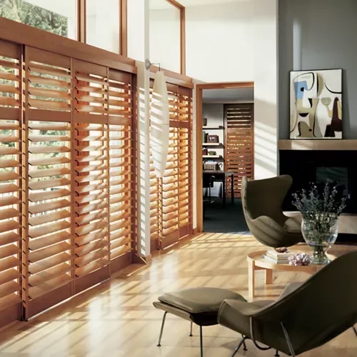 wood shutters hunter douglas