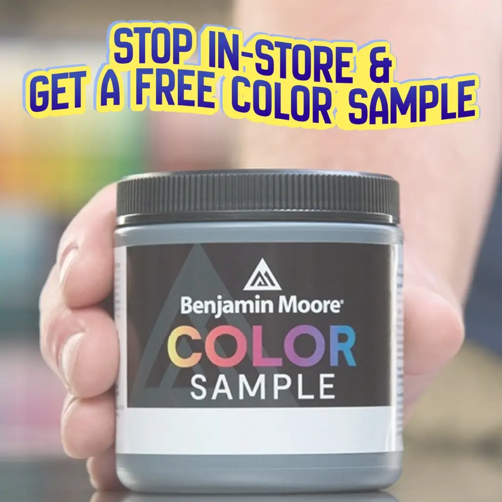 stop in store and get a free color sample