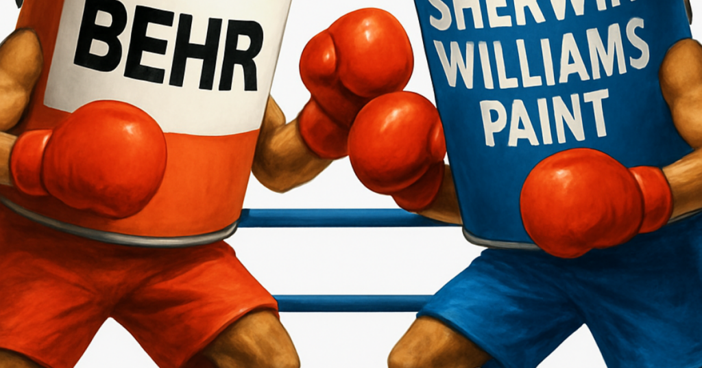 behr sherwin williams paint