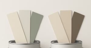 paint chips in cans