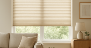 window blinds in home