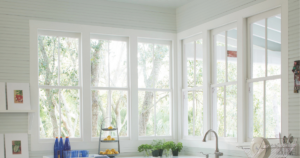 chantilly lace window trim