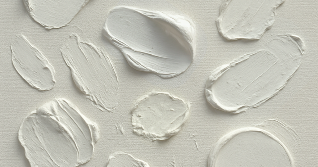 cool white paint globs