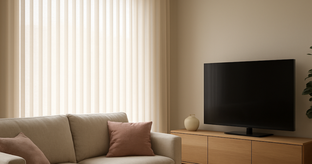 light control blinds in room