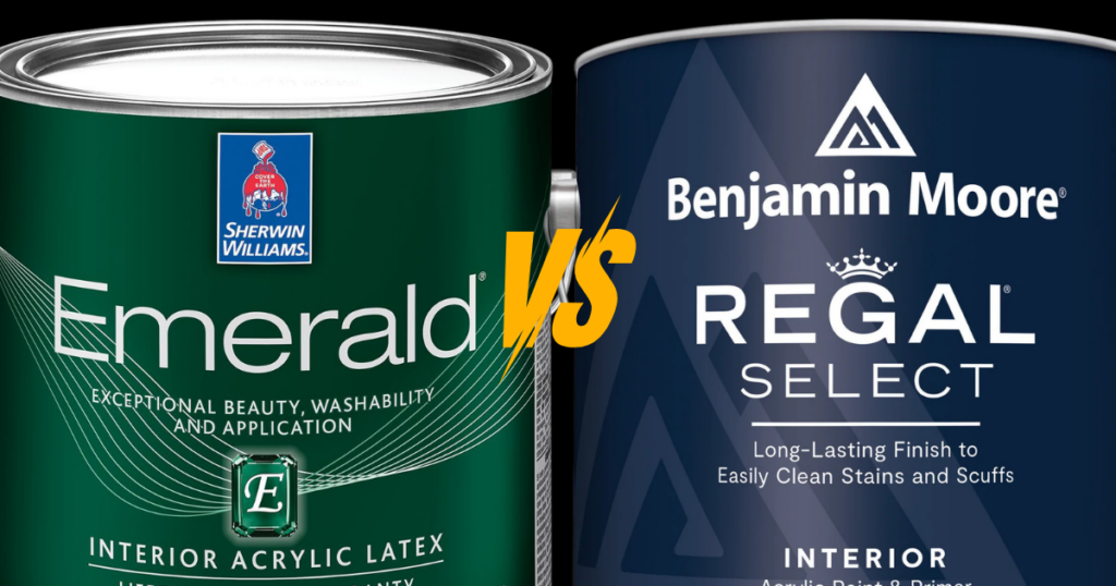 emerald vs regal select paint cans