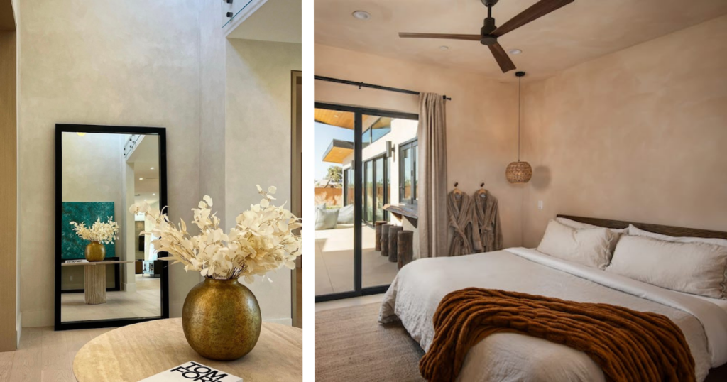 limewash painted rooms