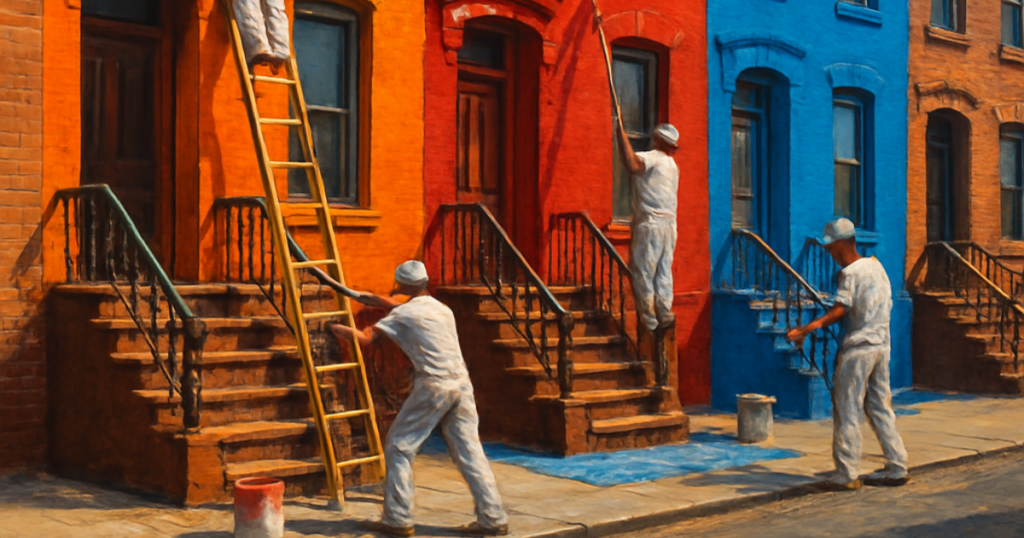 painted brick homes bronx