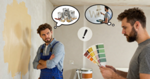 painters thinking at jobsite