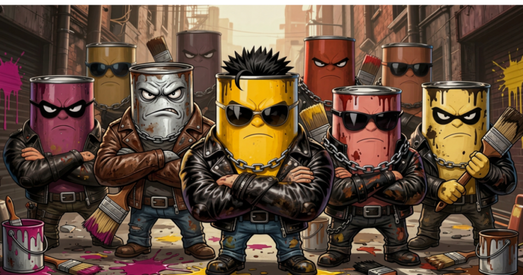 tough paint can crew characters