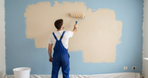 contractor painting a wall